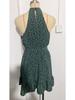 Halter Neck Round Dot Dress Lace Up Ruffle Edge Dress Sleeveless Chiffon Dresses Causal Women Dress