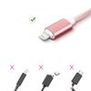 Câble USB - PROSHOP - Lot de 3 - 2.4A Rapide - Nylon Tressé - 1M - Compatible iPhone