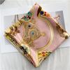 110*110 см квадратный шелковый шарф женский модный принт маленький шейный платок офисный женский пояс для волос носовой платок женский платок шаль шарф