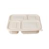 Eco-Friendly 4-Compartment Corn Starch Meal Boxes