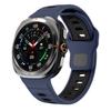 Спортивный ремешок для Samsung Galaxy Watch Ultra 47 мм Сменный браслет для Galaxy Watch Ultra Двухцветный силиконовый ремешок на запястье