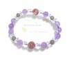 Здоровье Любовь Амулет Лаванда Аметист Розовый Турмалин Кремний Лабрадорит Натуральный Кристалл Сила Камень Браслет Бонус Внутренний 2025 Счастливый Цвет Лаванда