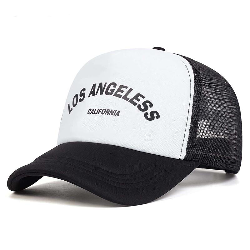 Summer LOS ANGELES Print Baseball Hat Outdoor Sports Breathable Mesh Hats Fashion Cotton Cap Hip Hop Caps Couple Hat
