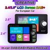 2.8"/2.4" LCD Screen DAB/DAB+ Digital Broadcast Car Radio For European Cars Video Display FM Transmitter MP3 Digital AUX Receiver