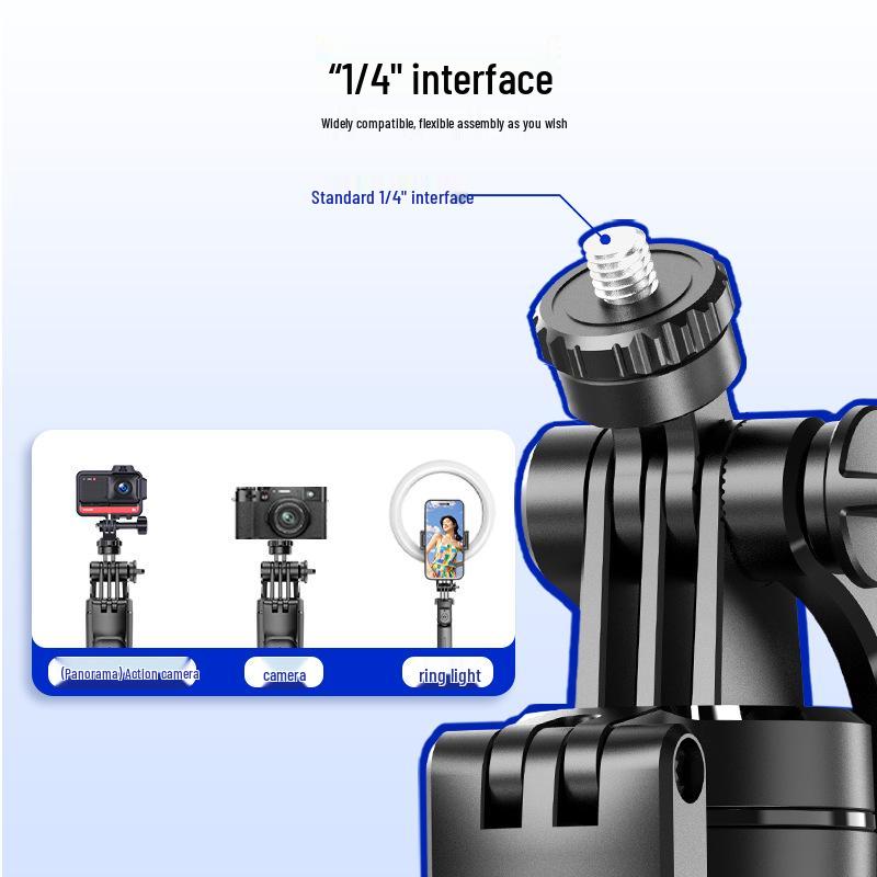Bluetooth Селфи-палка-штатив F16: Антивибрация, Выдвижной, Портативный, для Путешествий и Прямых Трансляций.