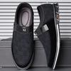 Quality Men Dress Shoes Brand Men's Casual Shoes Lazy Slip On Comfortable Male Flats Fashion Luxury Canva Shoes Erkek Ayakkabı