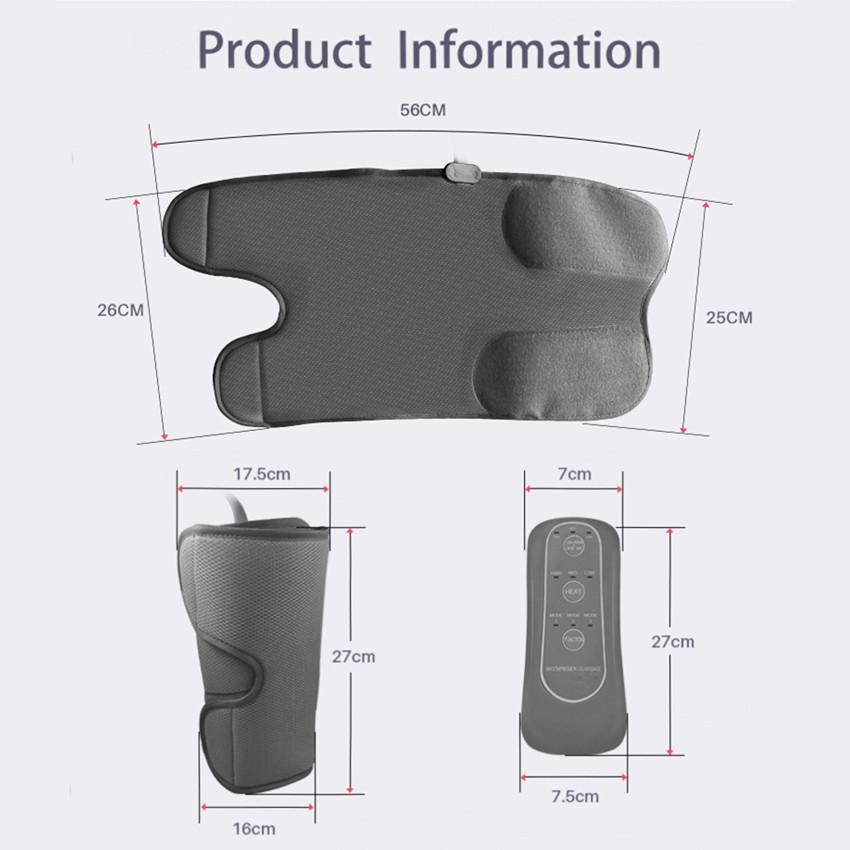 Многофункциональный массажер для ног Компрессионный массажер для икр Массажер для ступней, икр, бедер, коленей Циркуляция Кровообращения Нагревательный Массажный Инструмент
