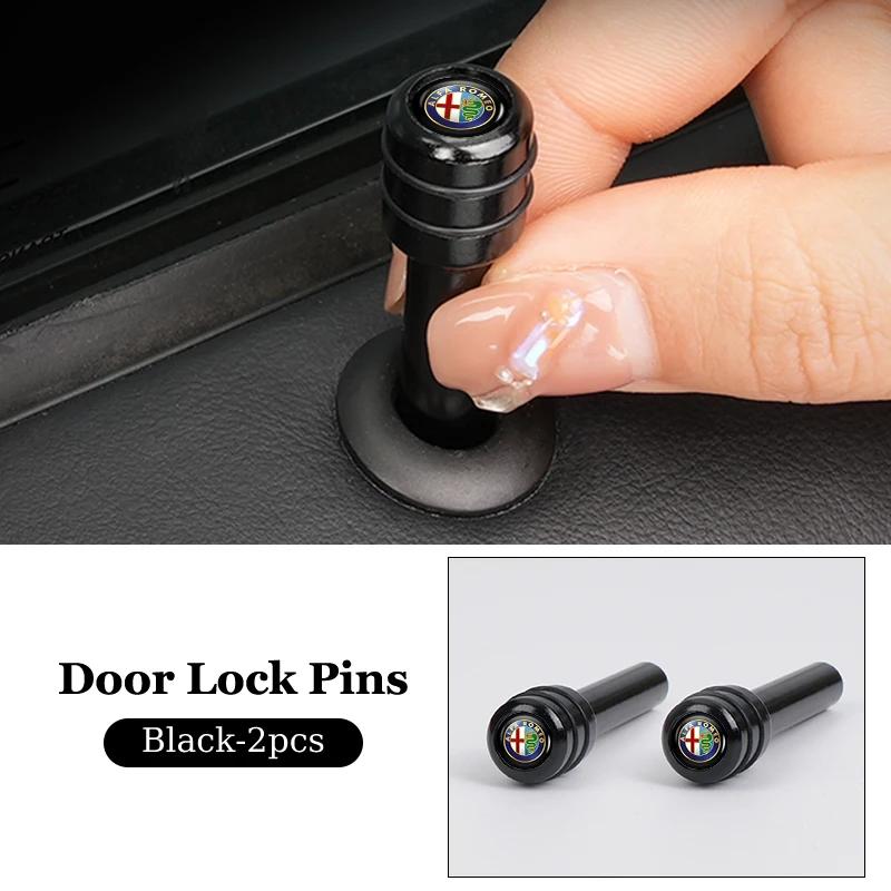 Car Sticker For Alfa Romeo 159 147 Car Interior Auto Lock Door Lift Alloy Safety Pin For Alfa Romeo Giulietta 159 147 156 166 Mi abc012