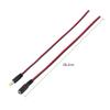 10PCS 12V CCTV Security Camera DC Male and Female Power Plug Cable Black and Red