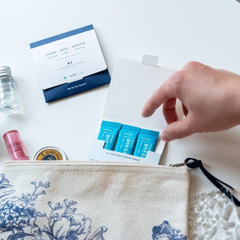 Unizar Chaorum Collagen Cleansing Powder Enzyme Face Wash Foam Cleansing, 1 коробка, 6 г