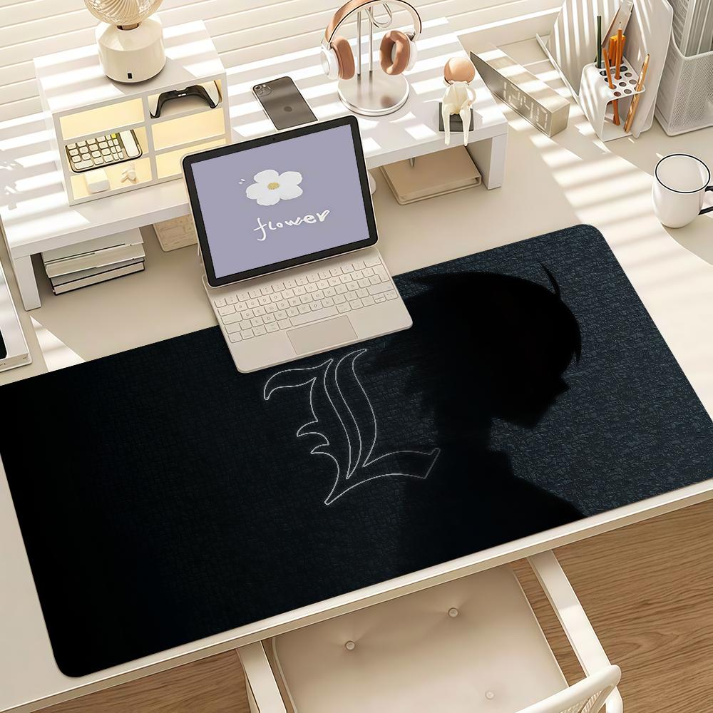 Death Note Anime Large Gaming Mouse Pad AntiSlip Rubber Desk Mat Keyboard Pad For Laptop Computer Home Gaming Desktop Decor