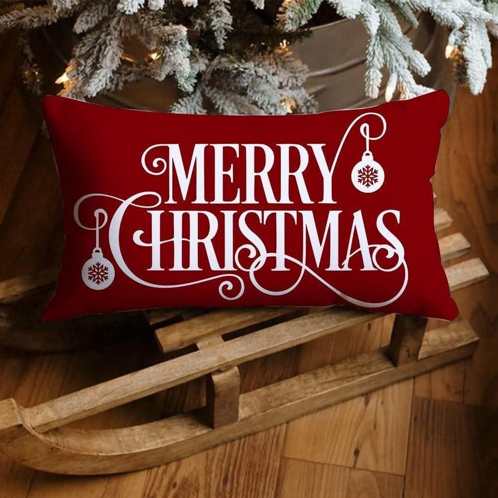 30*50cm Throw Pillow Cover Rectangle Decorative Pillow Cover Christmas Decor