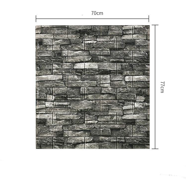 10 шт. 70*77 см 3d пенопластовые наклейки на стену, панели, кирпичные водостойкие клейкие обои для гостиной, спальни, дома, дома, декора для ванной комнаты