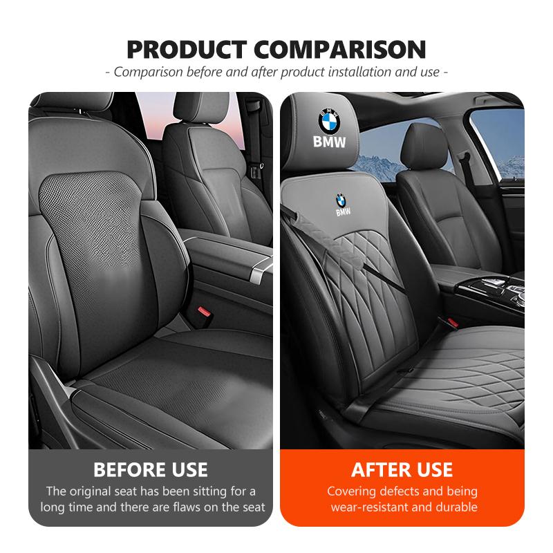 TVHW5 Car Seat Cover Protector Front Rear Back Summer Cushion Pad Mat For BMW M Performance E36 E46 E60 E90 E91 E92 E93 F30 F20