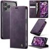 CaseMe Кожаный чехол-кошелек с откидной крышкой для iPhone 17 Pro Max Air 17E 16 15 Plus 14 13 12 11 X XS XR SE 2022 8 7 Ударопрочный кошелек с карманом для карт