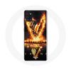 Case - Vikings - Galaxy A21S - Fire Sword V Logo - Black - Hard Protection