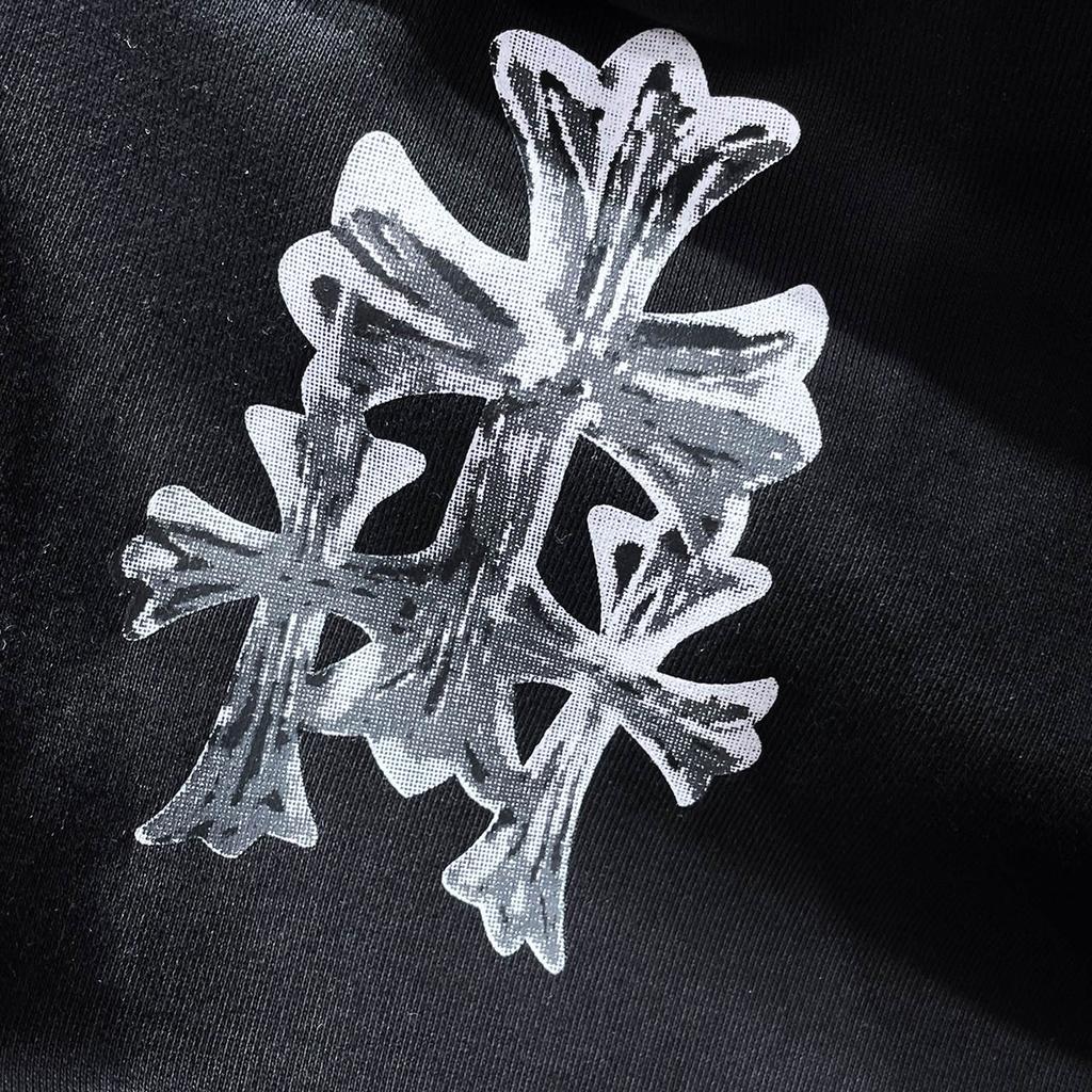 8602 CHROME HEARTS 2025 New Spring and Autumn Plus-size Thin Style Classic Style Logo Hooded Sweatshirt for Couples