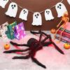 Party Supplies Prank Props Black Plush Spider Bar Ornament Halloween Decoration Haunted House