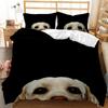 Cartoon Pug Duvet Cover Set Queen/King Size Cute Puppy Theme Bedding Set Golden Retriever Husky Pet Soft Polyester Quilt Cover