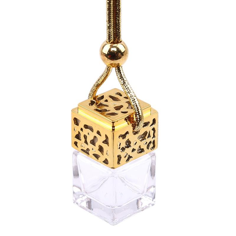 Empty Glass Bottle Essential Oils Diffuser Rearview Mirror Ornament Car Hanging Decoration Supplies