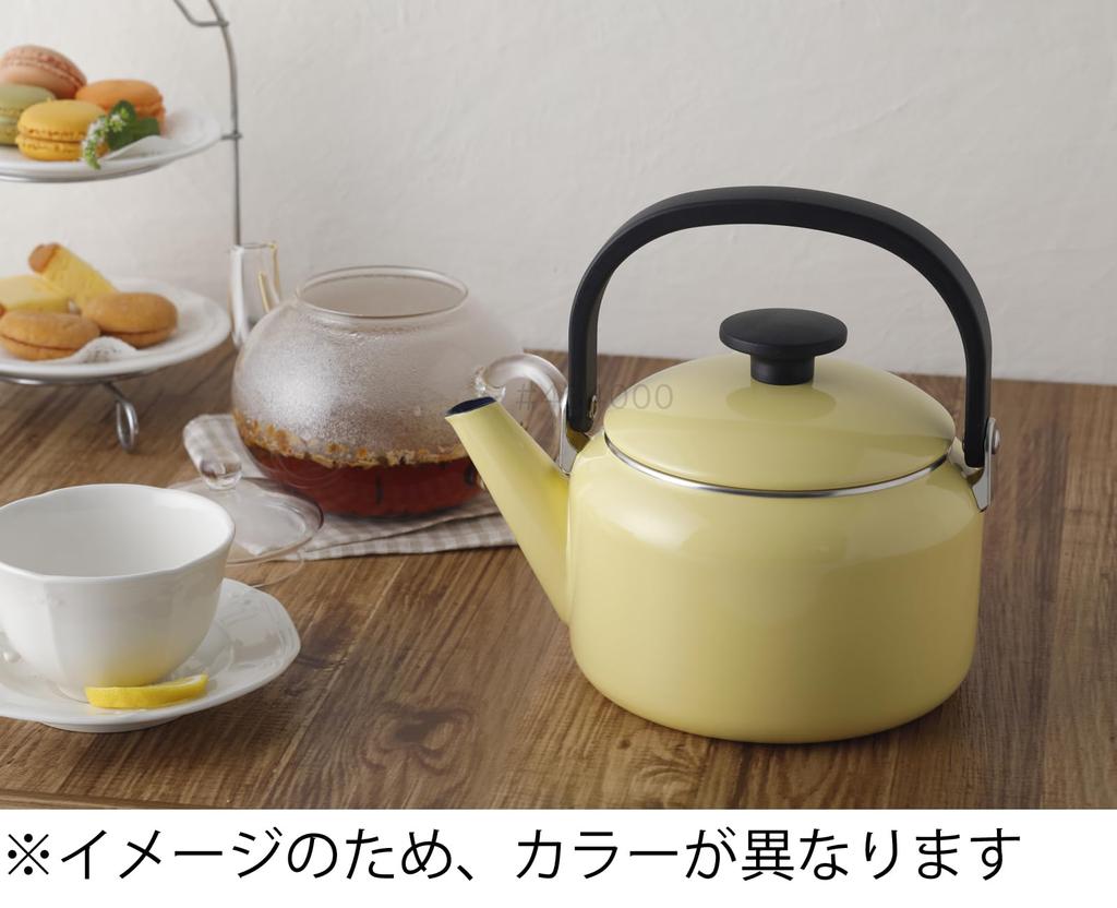 Эмалированная кастрюля Fuji 20 см, желто-масляная, совместимая с серией Nature, двуручная NA-20W.BY