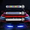 Wind Powered Car LED DayTime Running Lights Creative Auto Auxiliary Lighting Rotation Fan Lamp Automobile Day Time Headlights