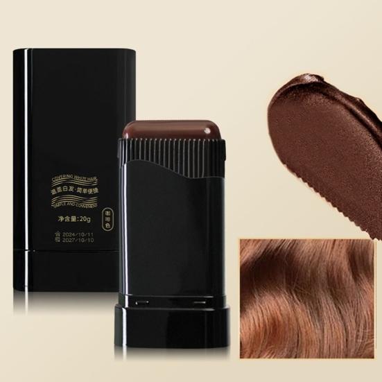 20 г 2-в-1 расческа для окрашивания волос, водостойкая, устойчивая к поту, одноразовая кисть для подкрашивания волос, временная коричневая черная краска для волос