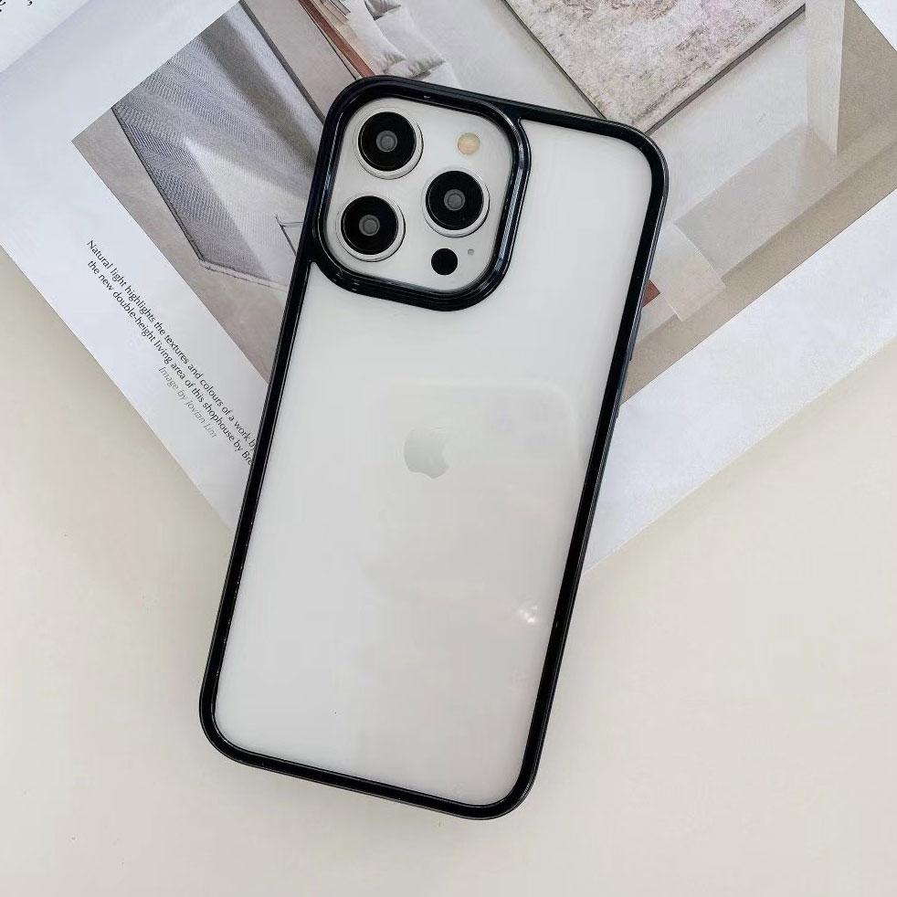 Luxury Candy Silicone Bumper Phone Case For iPhone 16 15 14 11 12 13 Pro Max XS XR 8 7 Plus Transparent Protection Back Cover