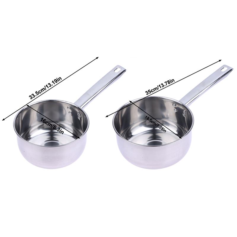 Stainless Steel Water Ladle Pan Pot Thickening Non-Stick Suop Pan With Handle Or Plastic Ladle Household Kitchen Cooking Gadgets
