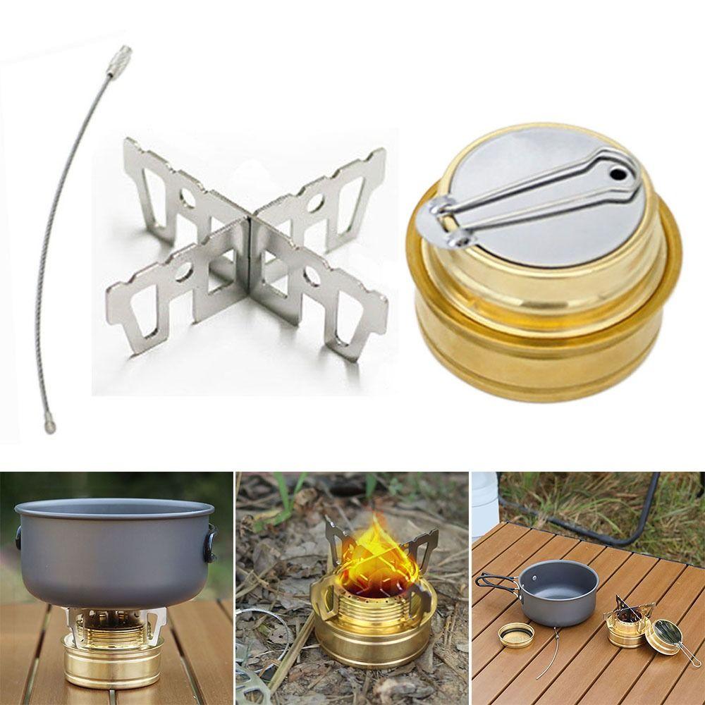 Portable Alcohol Stove With Cross Bracket Alcohol Burner High Quality Camping Stove