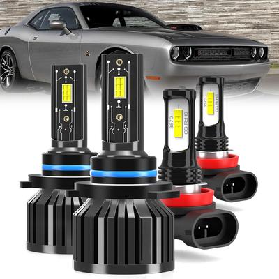 Для 2015- Dodge Challenger Лампочки, 9012 Ближний Дальний Свет H11 Противотуманные Фары Комбо, 4 ШТ