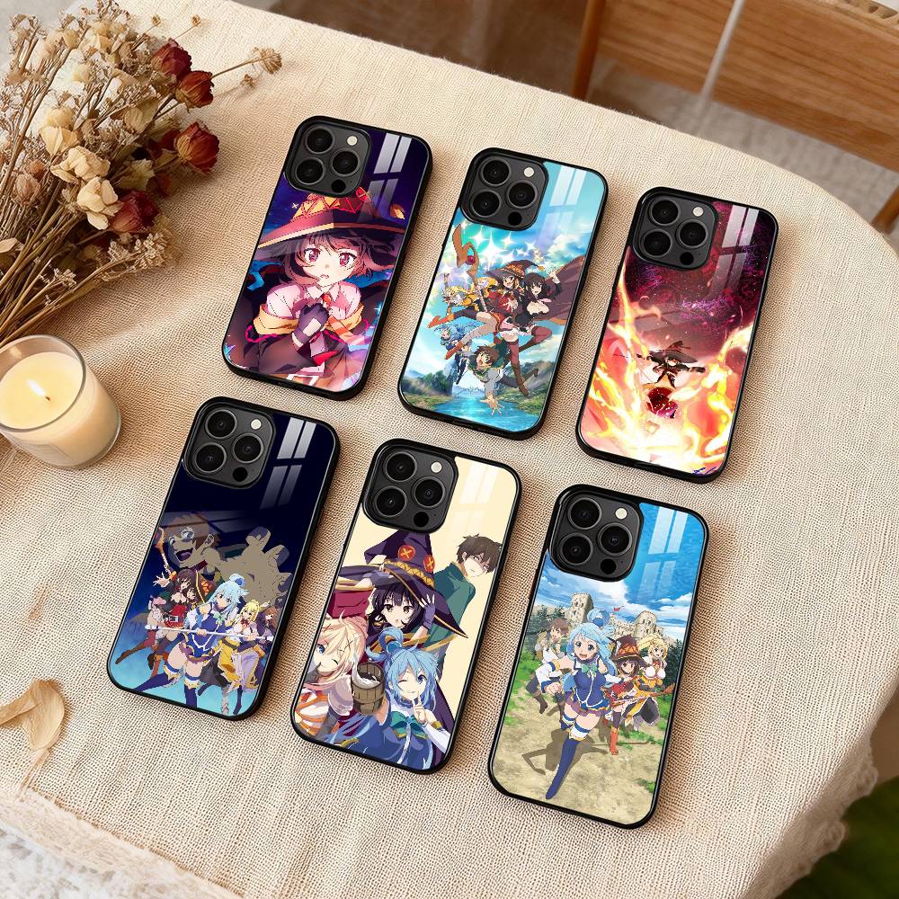 K-Kono Subarashii Sekai ni Shukufuku Чехол для телефона для iPhone 17,16,15,14,13,12,Plus,Pro,Max Для Magsafe Магнитная беспроводная зарядка