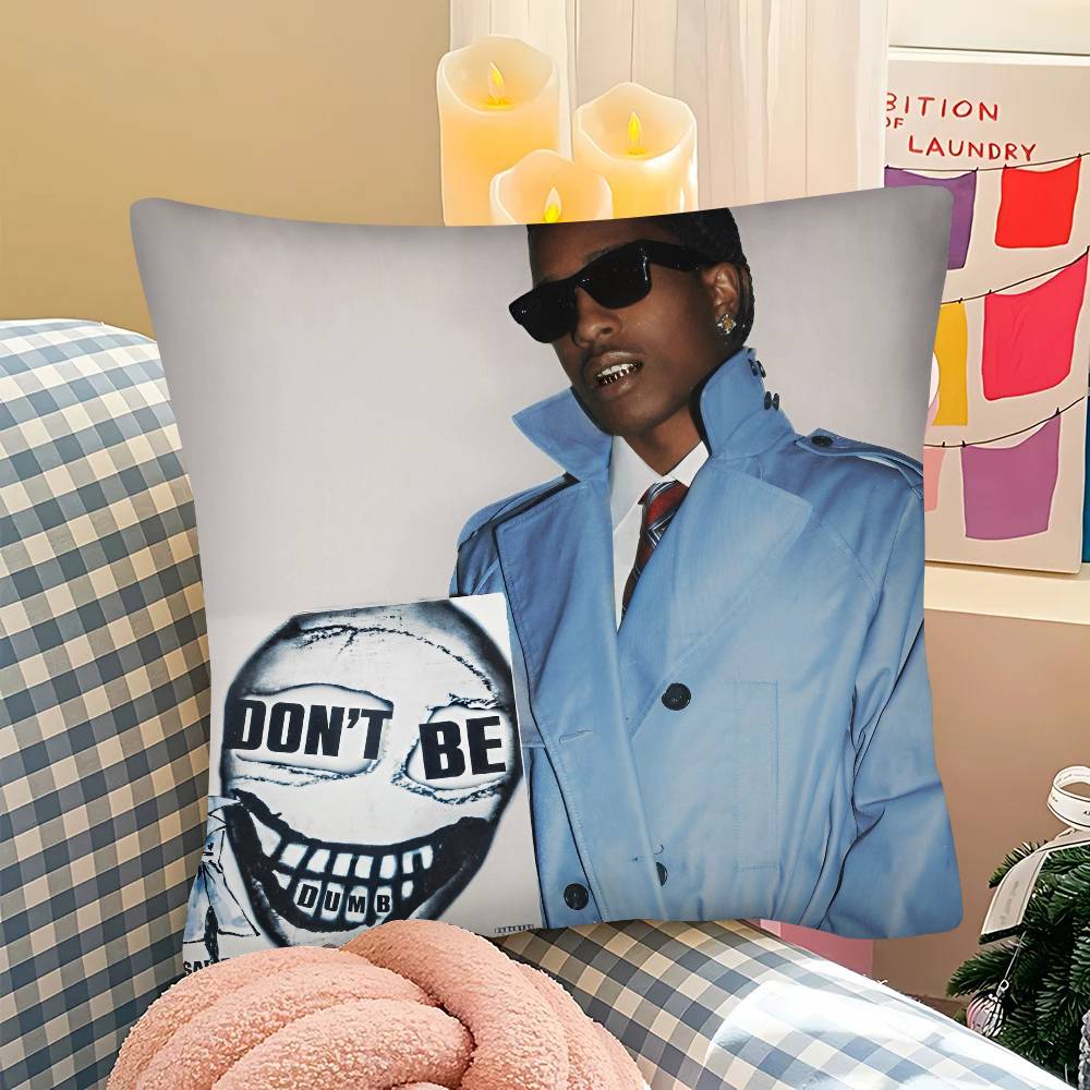 pc AAsap Dont Be Dumb RRocky Pillow Case Fashion Square Pillowcase Bedroom Sofa Room Ins Decoration Leisure