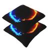 Red Fire Dragon 2 Pcs Square Pillowcase Pillow Cover Cushion Decor Comfort Throw Pillow For Home Bedroom