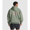 Gymshark Running Graphic Hoodie Unit Green A7a1f Ecjf