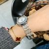 Full Diamond Bracelet Ladies Watch Hollow Strap Fashion Trend Small Disc Watch