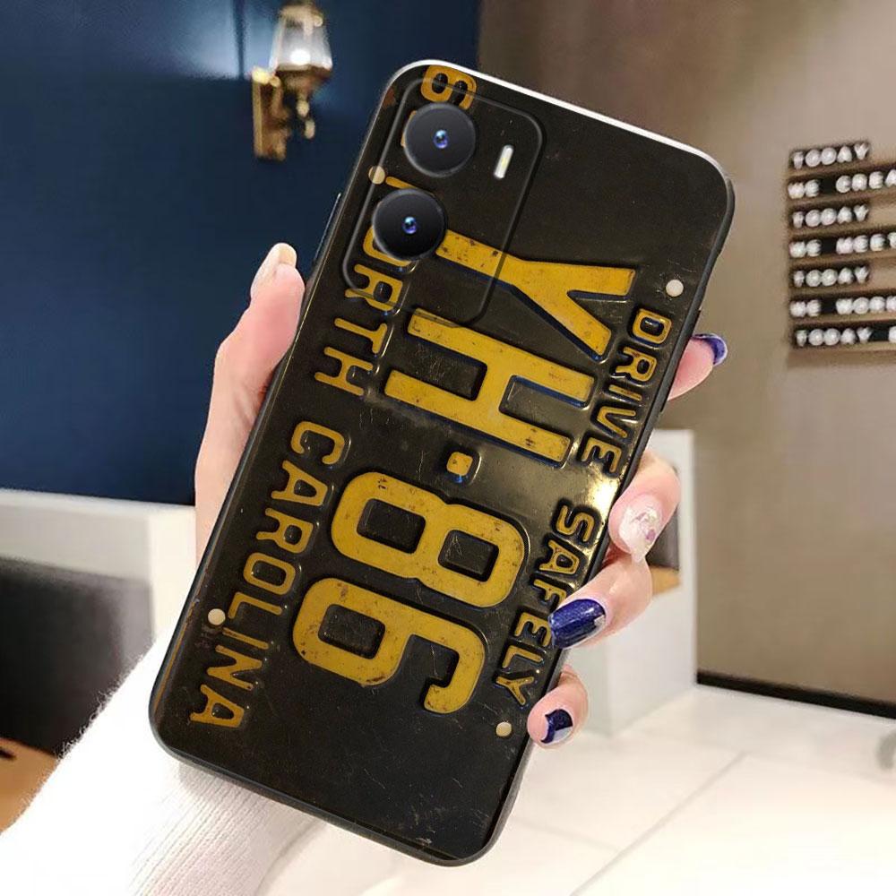 Nostalgic Vintage Classic License Plate Phone Case For VIVO S1 V17 V20 V21 V23 V23E V25 V25E V27 V27E V29 V29E V30 V30E V40 Case