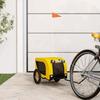 VidaXL Pet Bicycle Trailer Yellow and Black 93994