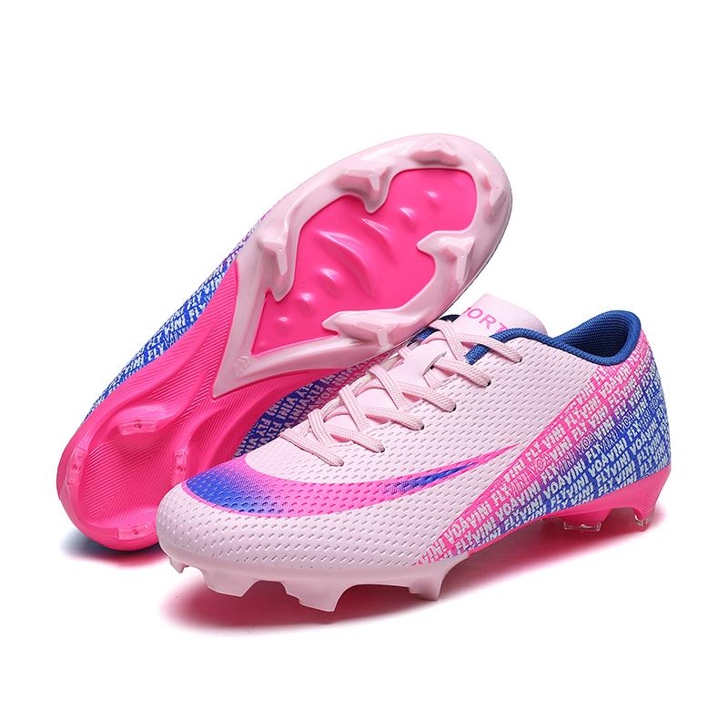 Новые мужские футбольные бутсы Легкие кроссовки Высококачественные футбольные бутсы Шипы для травы Высокие Нескользящие Матчевые Для зала Горячая распродажа Для улицы