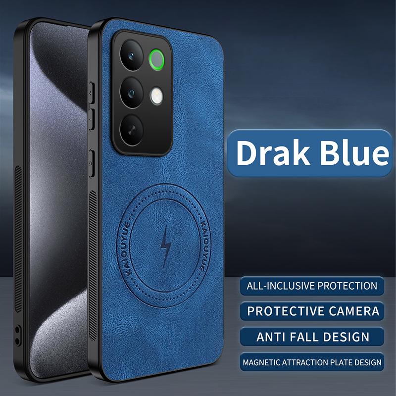 Чехол RealMe C85/C85Pro из кожи Наппа, с полным покрытием, противоударный, с магнитной крышкой для объектива