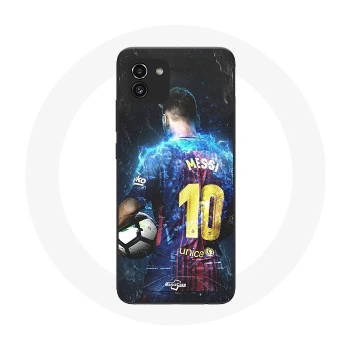 Case - Maniacase - Samsung Galaxy A03 - Lionel Messi - Barcelona Football Club - Black