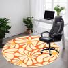 1pc Floral Pattern Office Round Area Rug, Indoor Mat Suitable For Office, Under Office Chairs Bedroom Living Room Home Decor, Room Deco