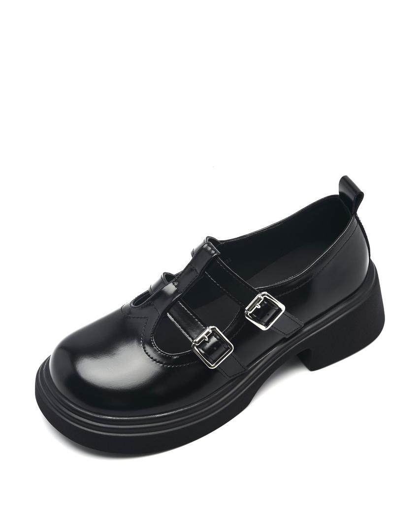Платформенные лоферы Mary Jane Spur Chaplin 5 см -Ua9042 (3Color)