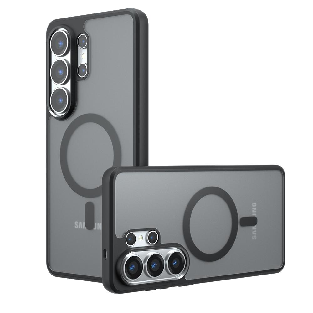 Прозрачный чехол Skin Feel для Magsafe для Samsung Galaxy S26 Ultra S25 S24 Ultra Plus A57 A37 A17 A56 Магнитная бронированная задняя крышка