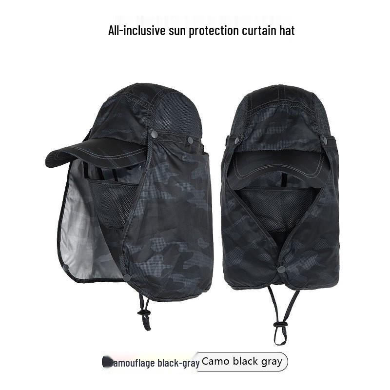 Унисекс шляпа с защитой от УФ-лучей и съемным клапаном – быстросохнущая шляпа от солнца для альпинизма и рыбалки