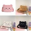 Cat Fashion Cartoon Children Shoulder Crossbody Bag With Soft Plush Gift Kids