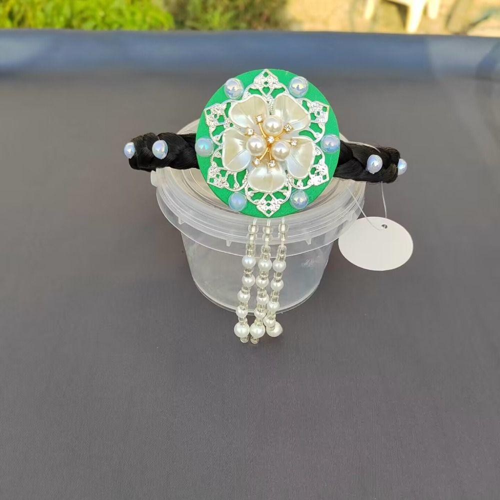 Flower Hanbok Hairband Tassel Stage Dance Hair Hoop Fashion Korean Headband Girls