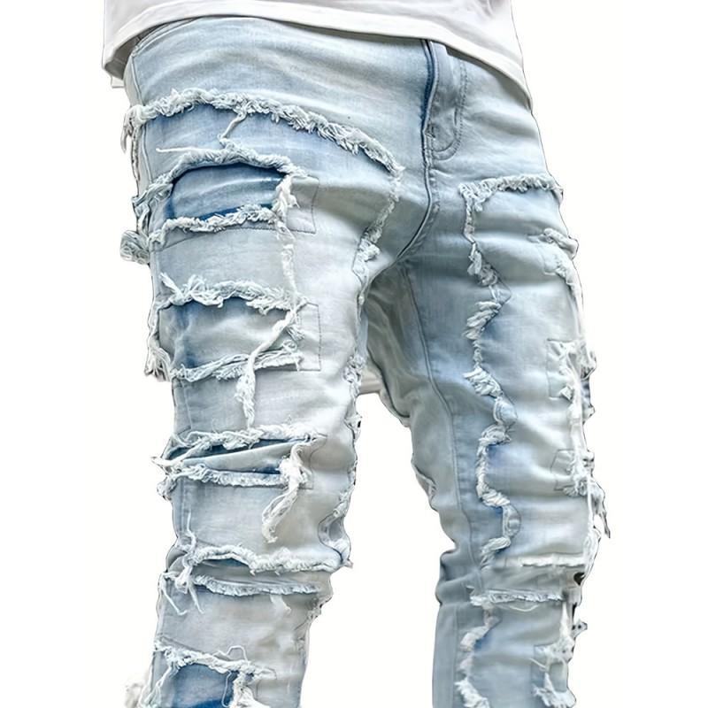 Stretch Straight Leg Jeans Teens Lightweight Denim Pants