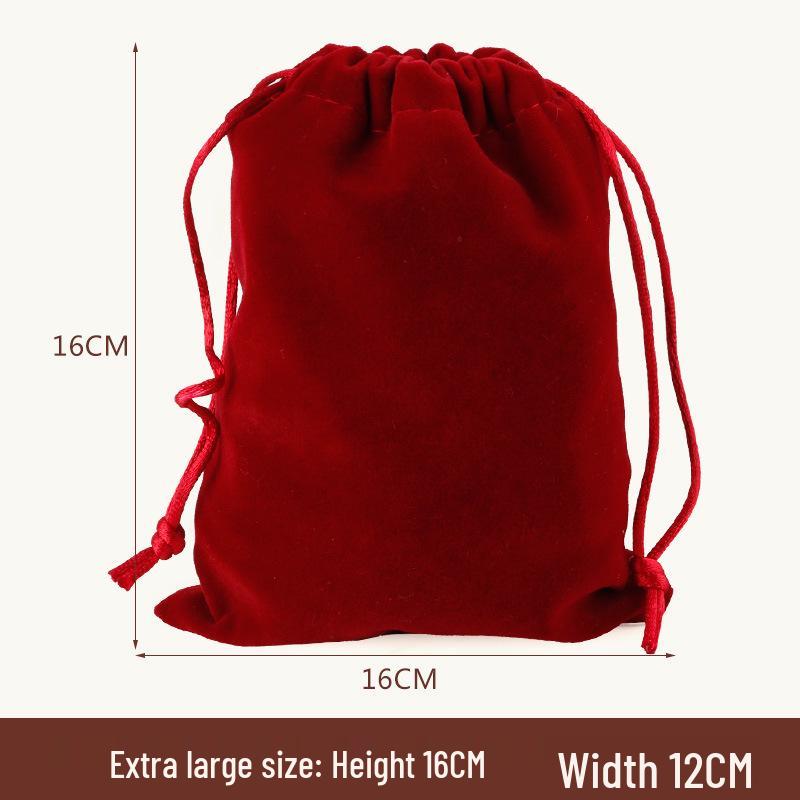 Lucky Bag Flannel and Brocade Jewelry Pouch