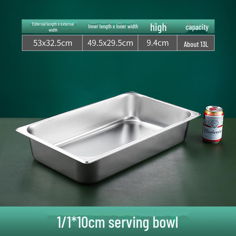 Квадратная сервировочная миска из нержавеющей стали с крышкой для фаст-фуда, молочного чая, приправ или горячих блюд